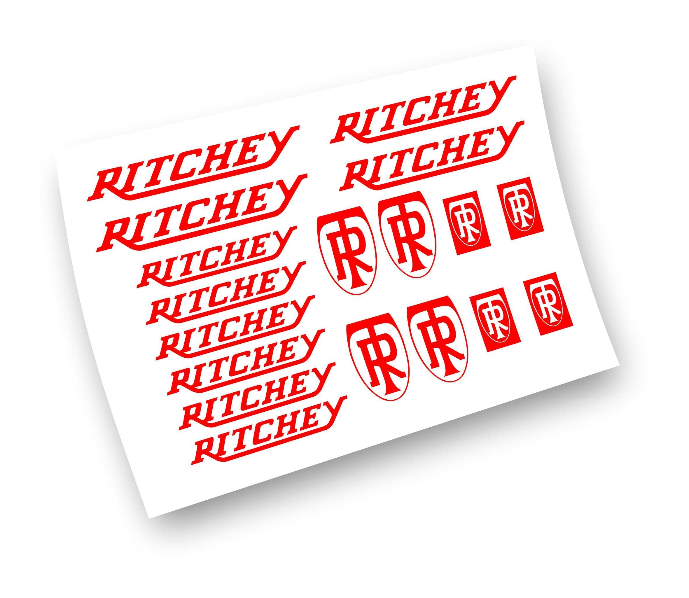 Ritchey kit adesivi logo bicicletta mtb bdc colore personalizzato 18 p – L' adesivo.com