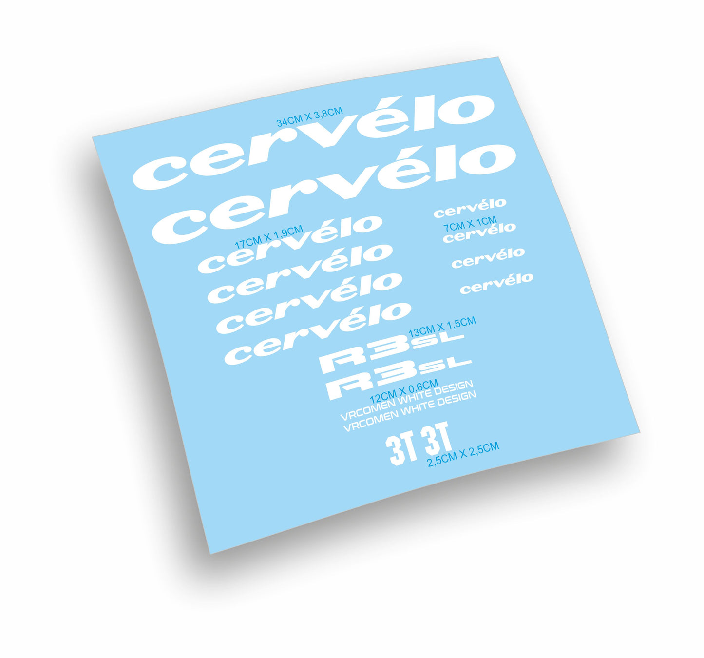 CERVELO R3SL adesivi stickers kit per bdc