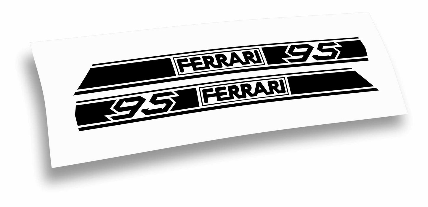 Ferrari 95 adesivi decalcomanie trattore