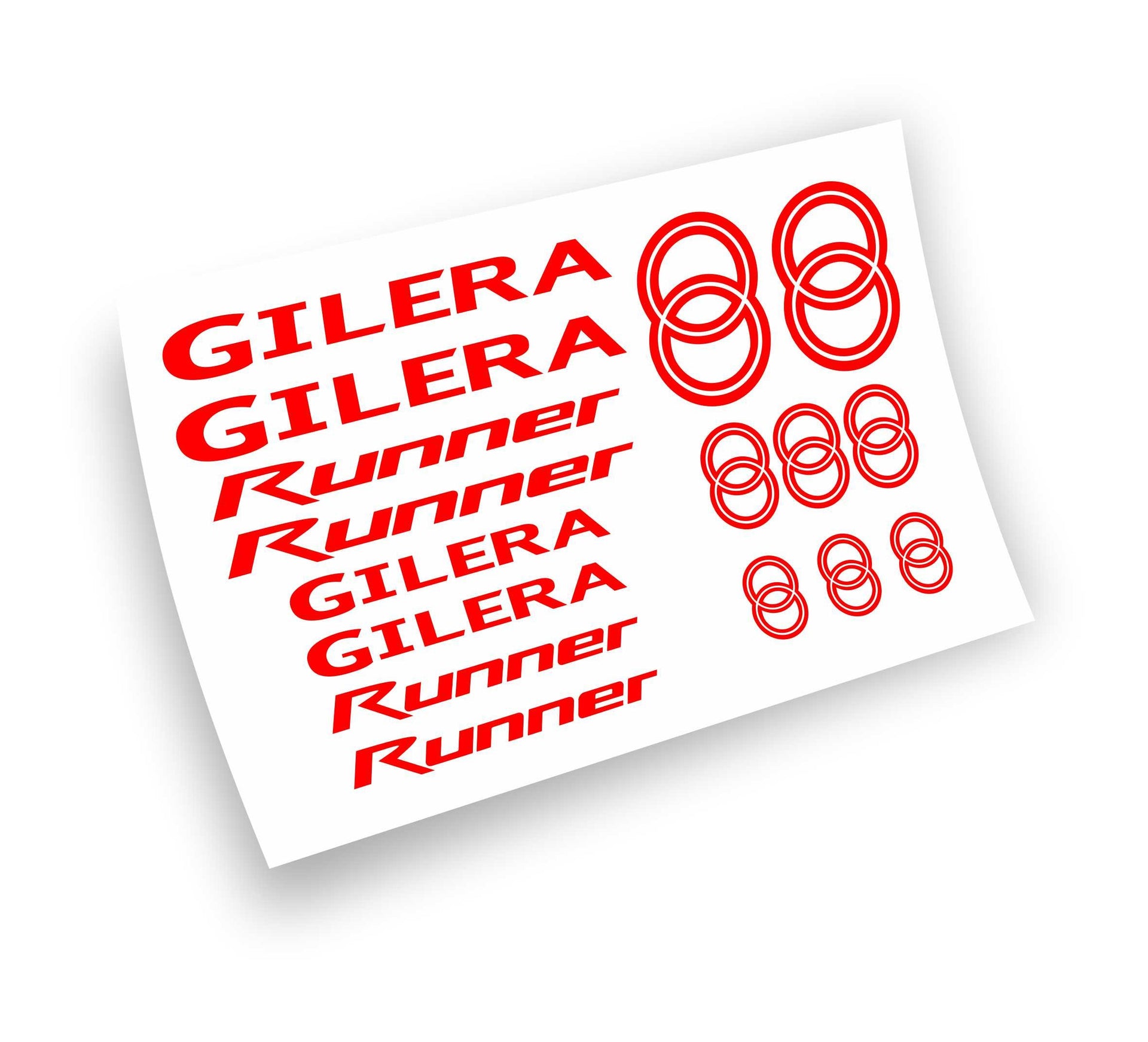 Gilera Runner kit adesivi scooter 16 pezzi colore personalizzato – L